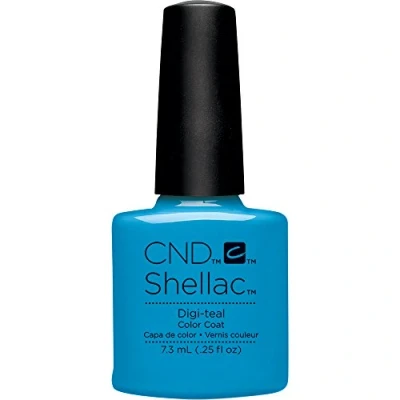Image of CND Shellac Digi Teal 7.3ml/0.25 fl oz
