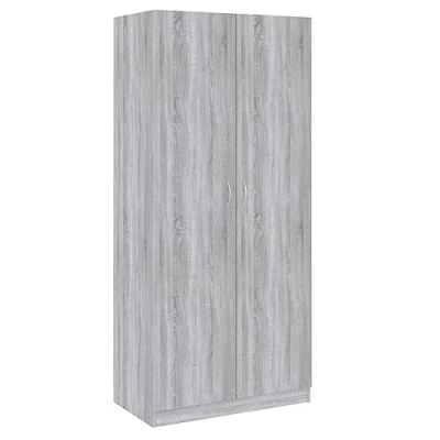 Image of vidaXL Wardrobe Sonoma gray 90x52x200cm Engineered wood