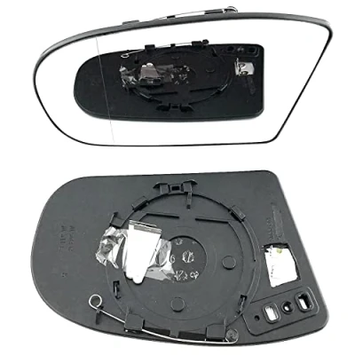 Image of Clip on Heated Base Wide angle Wing Mirror Glass fits Mercedes C Class 2000 to 2011 Left Passenger Side