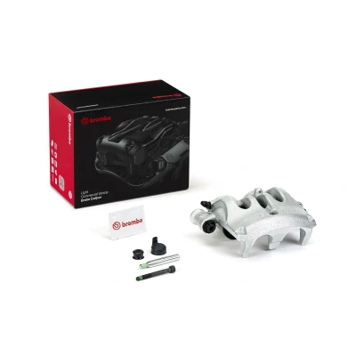 Image of 9104217500, A9104210801, A9104217500 Brake caliper BREMBO F BR 065 Grey Cast Iron