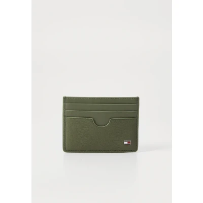 Image of Tommy Hilfiger FLAG CC Holder Wallet, Men&#039;s, Size: One Size, Battle green