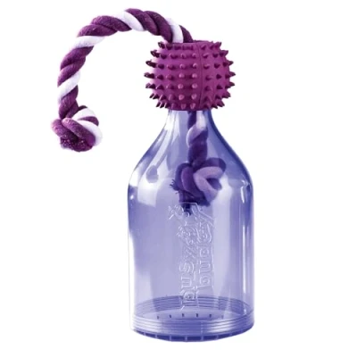 Image of PetSafe Busy Buddy Tug A Jug M/L and Interactive Meal Dispensing Dog Toy, Purple, Medium/Large for All Breed Sizes