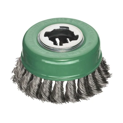 Image of Lessmann X Lock Knot Stainless Steel Cup Brush 85mm Non Spark