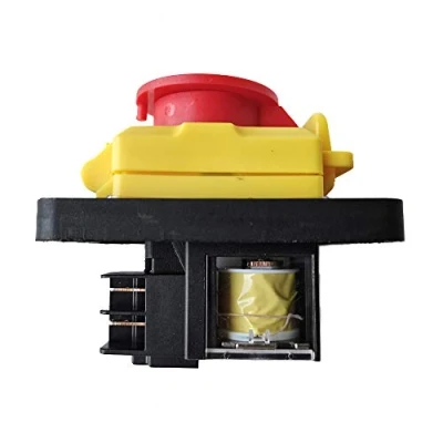 Image of KJD12 Electromagnetic Switch KEDU 4Pins Emergency Stop Pushbutton Switches for Electrical Carpentry Tools Bench Drills Grinders Lathes and Saws 16A AC 220 240V