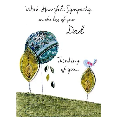 Image of Sympathy On Loss Of Your Dad Greeting Card Second Nature Just To Say Cards