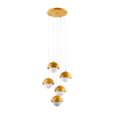 Image of Bono Cluster Pendant Ceiling Light Ochra 5xG9