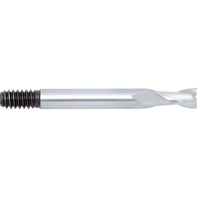 Image of Sherwood 6.00MM HSS 2 Flute Threaded Shank Short Series Slot Drill