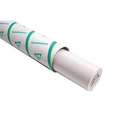 Image of Clairefontaine Ref 975112C Tracing Paper Roll (Single Roll) 0.75x20m Sized, 110g, High Transparency, Smooth Surface, Acid Free, Printable Suitable for Ink, Marker &amp; Pencil