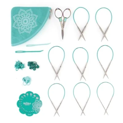 Image of KNITPRO Needle Set, Blue &amp; Ecru, One Size K36320
