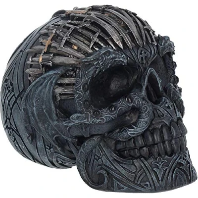 Image of Nemesis Now Sword Skull 18.5cm Figurine, Resin, Black