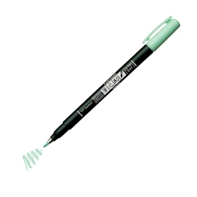 Image of Tombow Brush Pen Fudenosuke pastel for black paper, light green