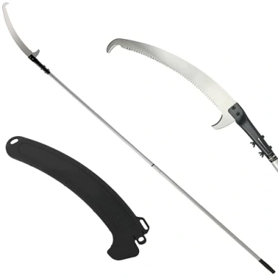 Image of Outsunny 1.8 2.9 m Extendable Tree Pruner, Lopper Long Reach Telescopic with Handle &amp; 40 cm Saw, Lightweight Manual Pole Saw for High Branches Trimming