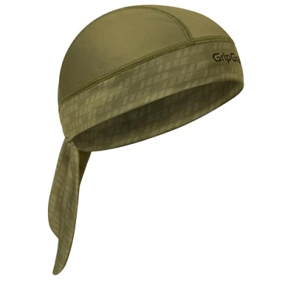 Image of GripGrab Bandana UV Protection Summer Under Helmet Cycling Headscarf SPF Headwrap Headwear Breathable Bicycle Sweatband Olive Green