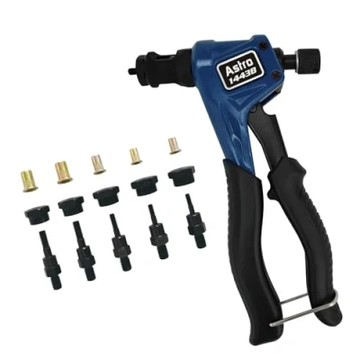 Image of Astro Pneumatic Tool 1443B Professional Hand Rivet Nut Kit SAE &amp; Metric with Nuts