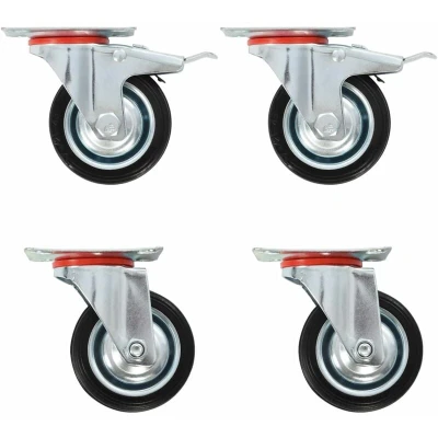 Image of vidaXL Swivel Casters 4 pcs 75 mm