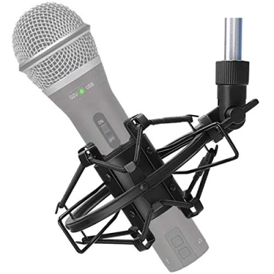 Image of SUNMON Q2U USB/XLR Microphone Shock Mount Holder for Reduces Vibration and Noise, Suitable Samson Dynamic Mic