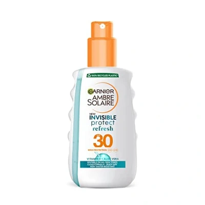 Image of Garnier Ambre Solaire Clear Protect Sun Cream Protection Spray, SPF30, 200ml