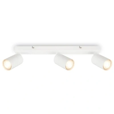 Image of BRILONER 3 GU10 Spotlight Ceiling Lights, max 9W, On/Off, spot Lights Ceiling, Living Room, Kitchen for Bedroom, 44 cm, White