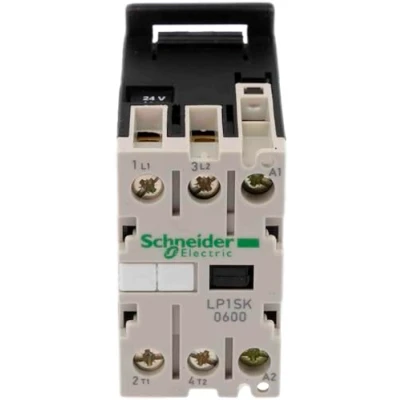 Image of Schneider Electric, TeSys SK mini contactor 2P (2 NO) AC 1 690 V 12 A 24 DC coil, LP1SK0600BD