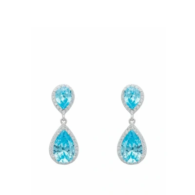 Image of Latelita Odette Teardrop Topaz Earrings silvercoloured, Women&#039;s, Size: One Size, Silver/coloured
