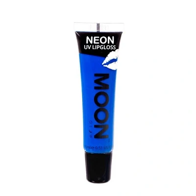 Image of Moon Glow Neon UV Lip Gloss 15ml Blue Bubblegum Scented and glows brightly under UV!
