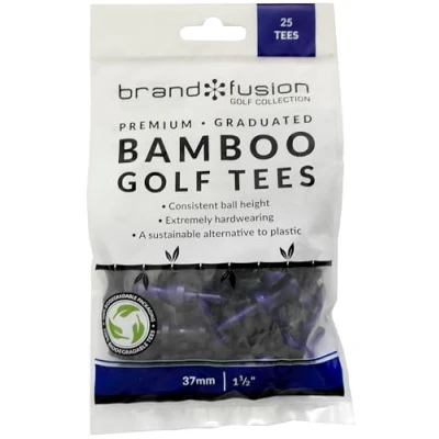 Image of Brand Fusion Graduated Biodegradable Wooden Golf Tees, Eco Friendly