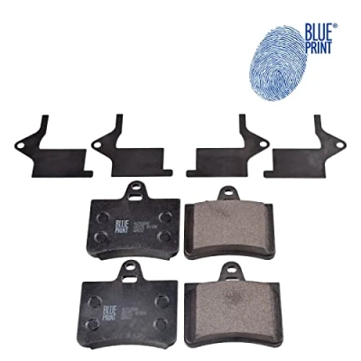 Image of 1617257280, 425217, 425290, 425334, E172231 Brake pad set BLUE PRINT ADP154227 Rear Axle with anti squeak plate CITROËN: C5 II Hatchback, Estate