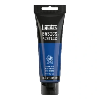Image of LIQUITEX Basics Acrylic Paint, Primary Blue, 118 ml Tube