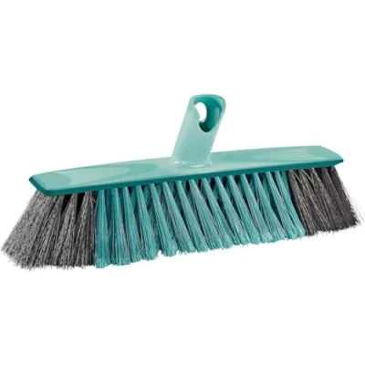Image of Leifheit All Round brush Clean Xtra 30 cm, Innovative X Cross Over Bristles Brush, Connects to Click System Handles, Broom Head Only