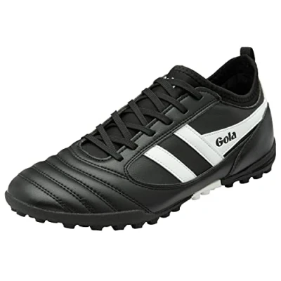 Image of Gola Ceptor Turf Football Men, Black/White, 12 UK