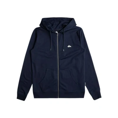 Image of Quiksilver Fleece sweater BASIC HOOD ZIP Youth Blue 12