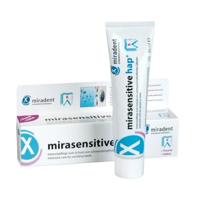 Image of miradent hap+ Toothpaste for Hypersensitive teeth 50 ml