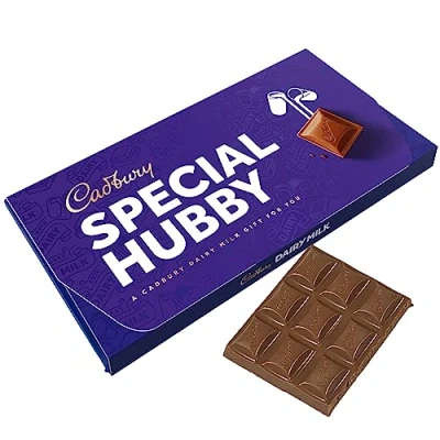 Image of Cadbury Special Hubby Dairy Milk Chocolate Bar With Gift Envelope