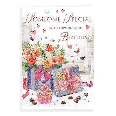 Image of Regal Publishing Traditional Birthday Card Someone Special 9 x 6 inches