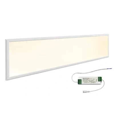 Image of Long Life Lamp Company 40W DIMMABLE LED Ceiling Panel 1200 x 300 Recessed Suspended Light Warm White 3500k