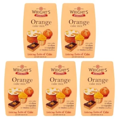 Image of Wright&#039;s Baking Orange Cake Mix 500g (Pack of 5) Alpine Heights