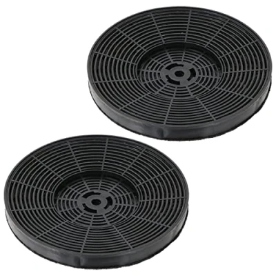 Image of SPARES2GO Carbon Charcoal Filter compatible with Montpellier CHAR 04 Cooker Hood (175mm, Pack of 2)