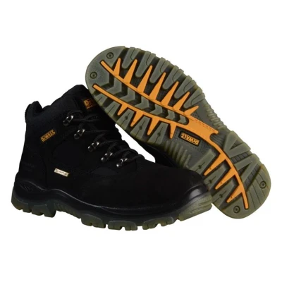 Image of DeWALT Men&#039;s Challenger Safety Boot Waterpoof Leather Steel Toe Cap S3WR SRA Black Size 6 (EU40)