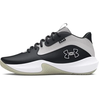Image of Under Armour Court Performance Lockdown Basketball shoes, Size: 8, Black Leather/synthetics
