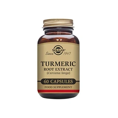 Image of Solgar Turmeric Root Extract Vegetable Capsules Pack of 60 Antioxidant Benefits Vegan and Gluten Free