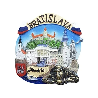 Image of Bratislava Slovakia 3D Refrigerator Magnet Tourist Souvenirs Resin Magnetic Stickers Fridge Home &amp; Kitchen Decoration from China
