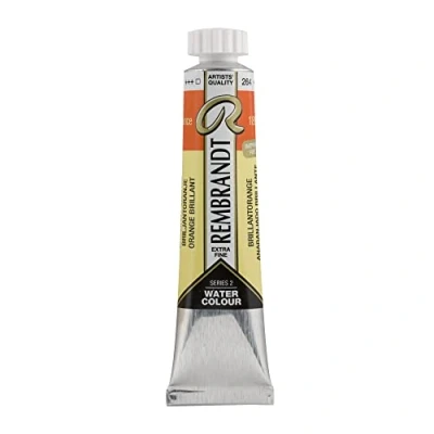 Image of Talens Rembrandt Watercolor Tube 20ml Bright Orange 264 (05042640), Blueberry, Extra Grande