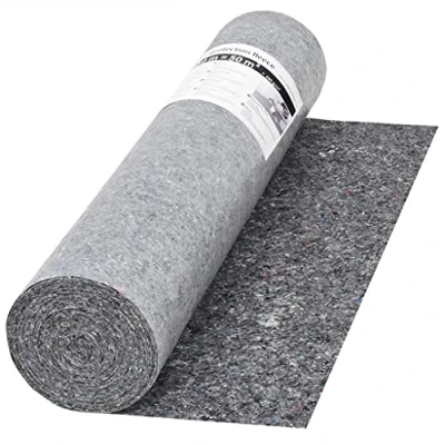 Image of vidaXL Non slip Painter’s Fleece 50m, 280g/m² in Grey Protective, Water Resistant, Nonwoven Fabric Ideal for Tiles, Carpets, Parquet Floors