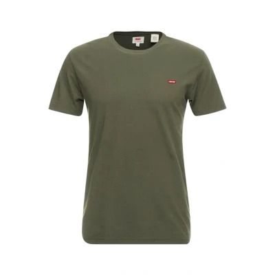 Image of Levi&#039;s Original TEE Basic Tshirt, Men&#039;s, Size: XS, Cotton patch olive night