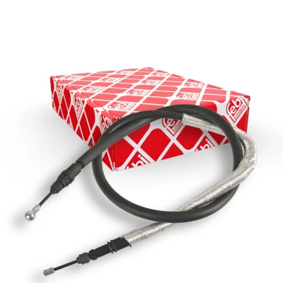 Image of 474609, 9809533380 Brake Cable FEBI BILSTEIN 171370 Left Rear, Right Rear 1254mm PEUGEOT: 807 MPV, CITROËN: C8 II