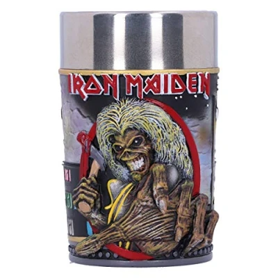 Image of Nemesis Now Officially Licensed Iron Maiden The Killers Eddie Album Shot Glass, Black, 1 Count(Pack of 1)