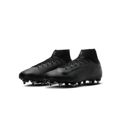 Image of Nike Performance ZOOM Mercurial Superfly 10 ACAD Sgpro AC Screwin stud football boots, Size: 4.5, Black/deep jungle Synthetics/textile