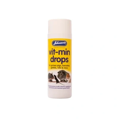 Image of Johnsons Hamster and Gerbil Vit Min Drops, transparent,100 ml (Pack of 1)