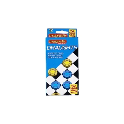 Image of Paul Lamond Games Magnetic Travel Draughts Game, Black
