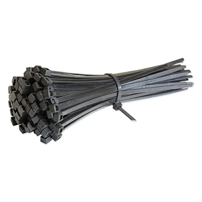 Image of 100 x Cable Ties Tie Wraps Nylon Zip Extra Strong 120mm 4.8mm Black